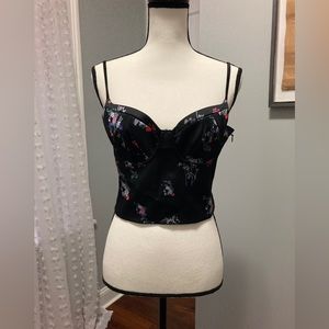 Never worn floral corset top